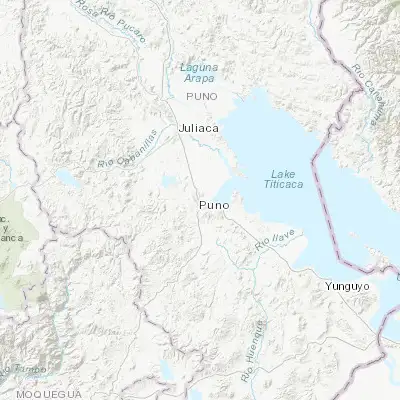 Map showing location of Puno (-15.842200, -70.019900)
