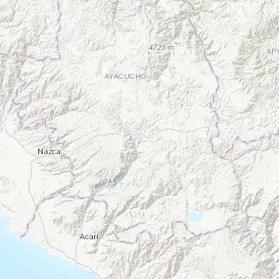 Map showing location of Puquio (-14.700000, -74.133330)