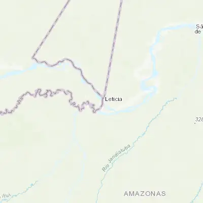 Map showing location of Ramón Castilla (-4.260660, -69.957140)