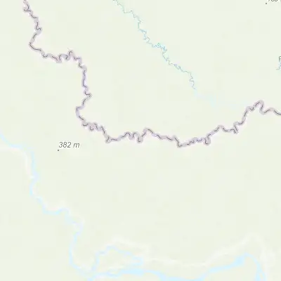 Map showing location of San Antonio del Estrecho (-2.450120, -72.668960)