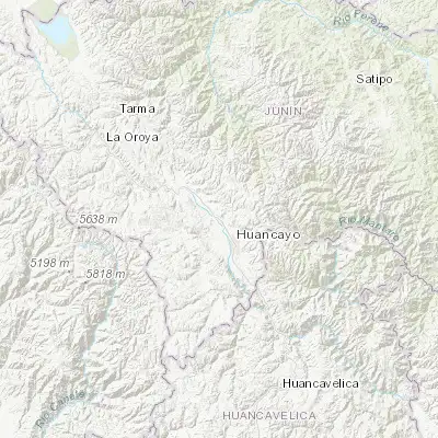 Map showing location of San Jeronimo De Tunan (-11.955910, -75.284110)