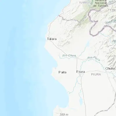 Map showing location of San Lucas ( Pueblo Nuevo de Colan) (-4.908740, -81.056860)