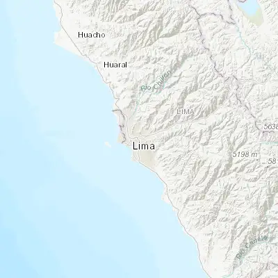 Map showing location of Santa Anita - Los Ficus (-12.050480, -76.973350)