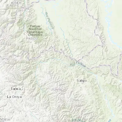 Map showing location of Santa Rosa (-10.919080, -74.884960)