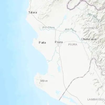 Map showing location of Tablazo Norte (-5.383980, -80.764100)