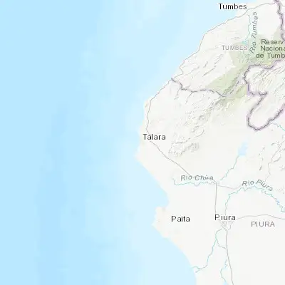 Map showing location of Talara (-4.577220, -81.271940)