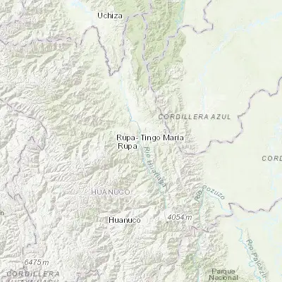 Map showing location of Tingo María (-9.295320, -75.995740)