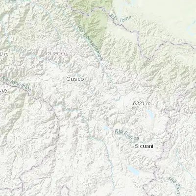 Map showing location of Urcos (-13.686110, -71.622780)