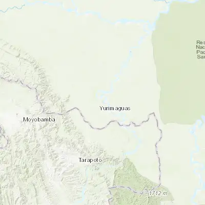 Map showing location of Yurimaguas (-5.901810, -76.122340)