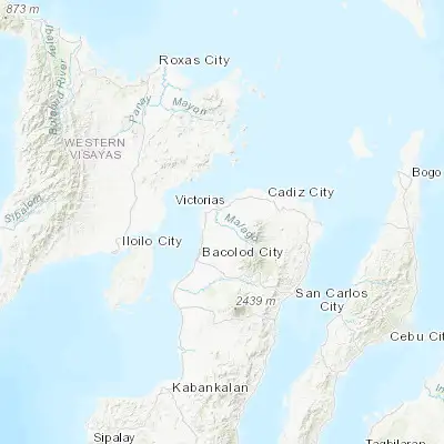 Map showing location of Alacaygan (10.840140, 123.058300)
