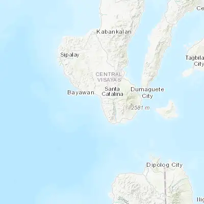 Map showing location of Alangilan (9.279300, 122.878900)