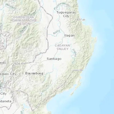 Map showing location of Angadanan (16.755260, 121.748340)