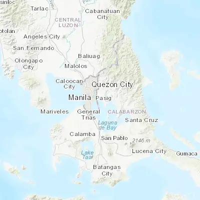 Map showing location of Angono (14.526600, 121.153600)