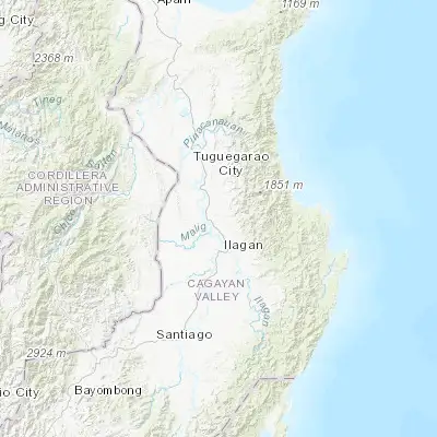 Map showing location of Antagan Segunda (17.282680, 121.871530)
