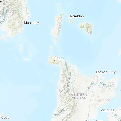Map showing location of Aquino (11.822100, 122.108800)