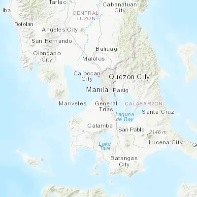 Map showing location of Bacoor (14.458960, 120.938510)