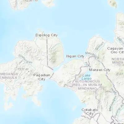Map showing location of Bagakay (8.145400, 123.815700)