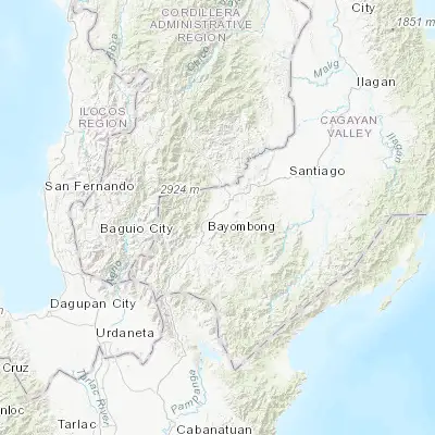 Map showing location of Baggabag B (16.505880, 121.190140)