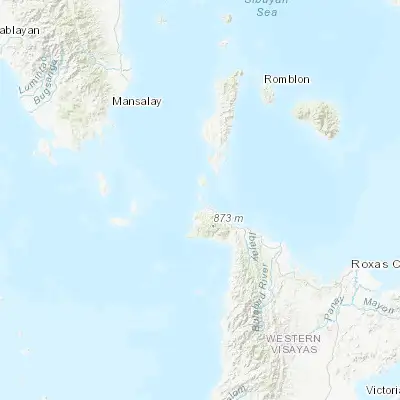 Map showing location of Balabag (11.970000, 121.919170)