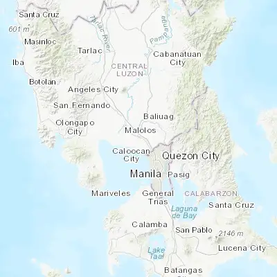 Map showing location of Balagtas (14.816670, 120.866670)