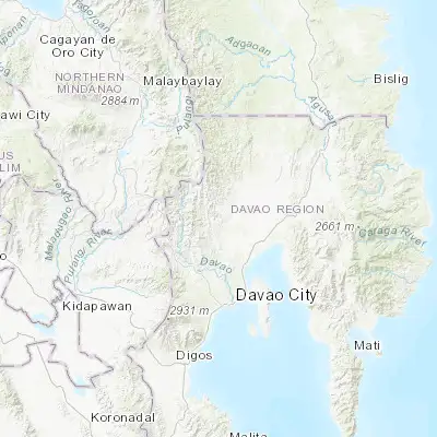 Map showing location of Balagunan (7.492220, 125.521110)