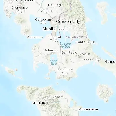 Map showing location of Balete (14.019830, 121.095060)