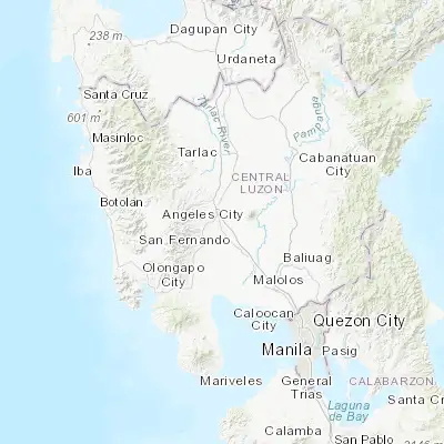 Map showing location of Balibago (15.162400, 120.595400)