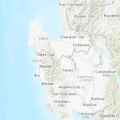 Map showing location of Bamban (15.674700, 120.331500)