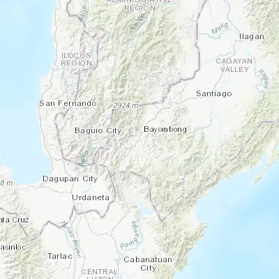 Map showing location of Bambang (16.386500, 121.106600)
