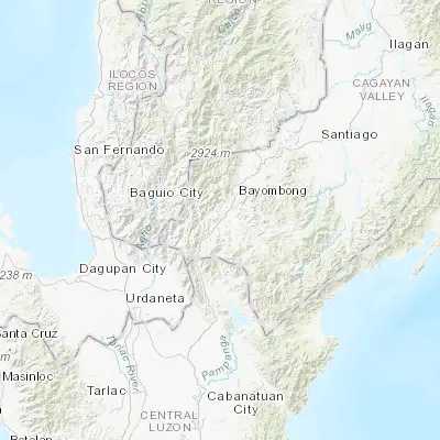 Map showing location of Banganan (16.314400, 121.054400)