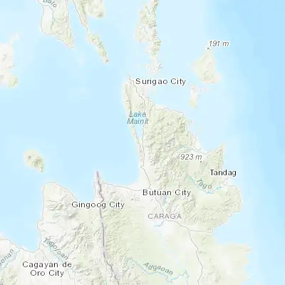 Map showing location of Bangonay (9.314440, 125.553890)