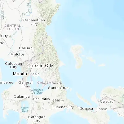 Map showing location of Bantilan (14.758140, 121.669020)