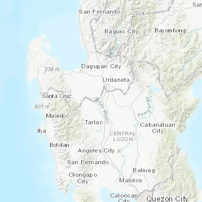 Map showing location of Baquero Norte (15.716200, 120.554300)