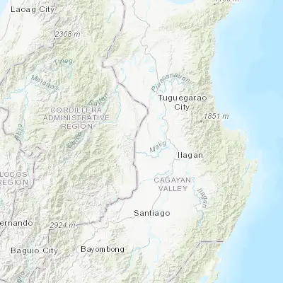 Map showing location of Barucboc Norte (17.258570, 121.605610)