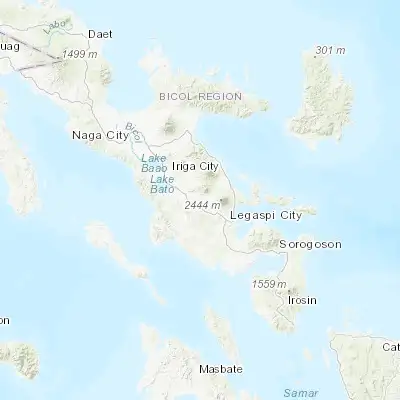 Map showing location of Batana (13.249800, 123.564100)
