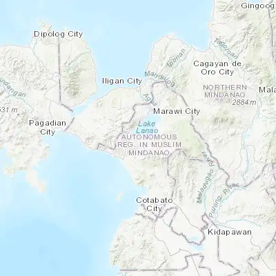 Map showing location of Bayang (7.792780, 124.191670)