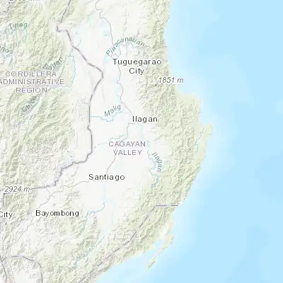 Map showing location of Benito Soliven (16.981550, 121.959940)