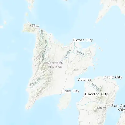 Map showing location of Bingawan (11.233000, 122.567200)