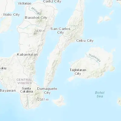 Map showing location of Binlod (9.918450, 123.607430)