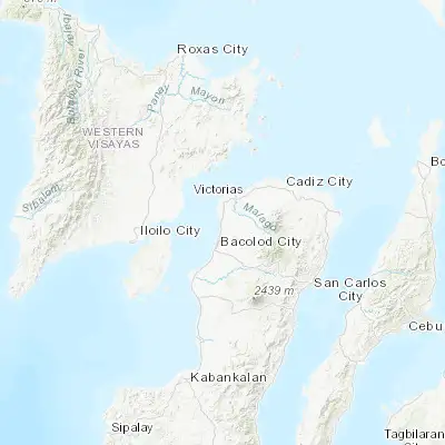 Map showing location of Binonga (10.771900, 122.981700)