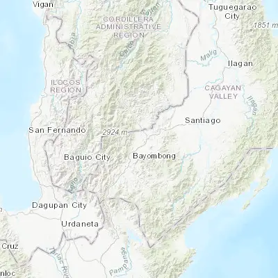 Map showing location of Bintawan (16.575880, 121.187640)