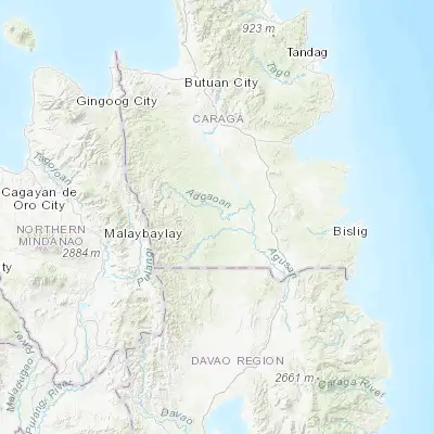 Map showing location of Binucayan (8.250000, 125.716670)