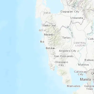 Map showing location of Botolan (15.289600, 120.024500)