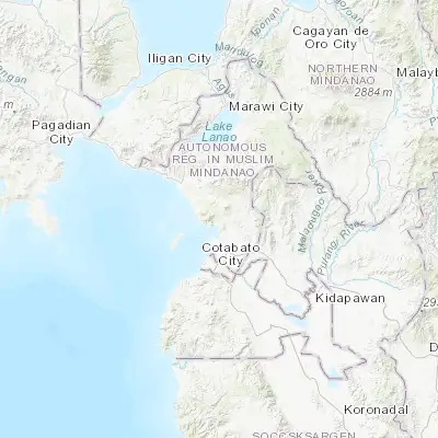 Map showing location of Bugasan (7.440830, 124.259170)