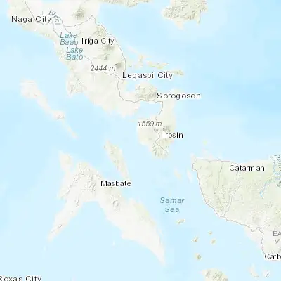 Map showing location of Bulan (12.671390, 123.875000)