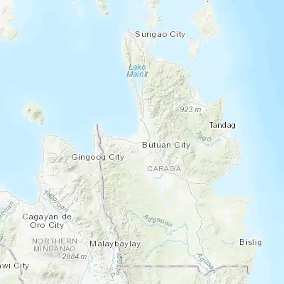 Map showing location of Butuan (8.949170, 125.543610)