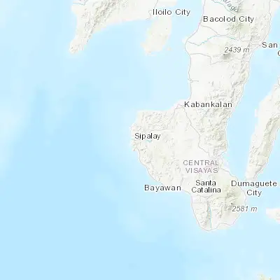 Map showing location of Cabadiangan (9.753400, 122.473900)