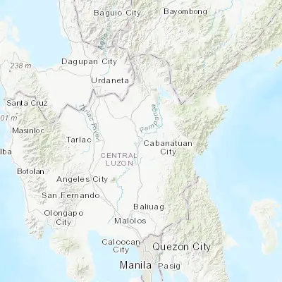 Map showing location of Cabanatuan City (15.485860, 120.966480)