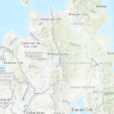 Map showing location of Cabanglasan (8.121390, 125.327500)
