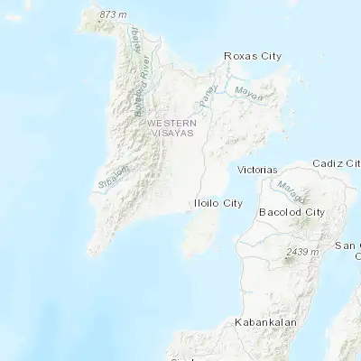 Map showing location of Cabatuan (10.879400, 122.486000)